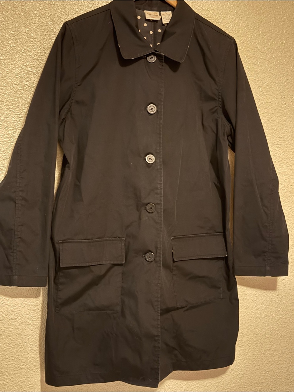 Isaac Mizrahi Black Trench Coat